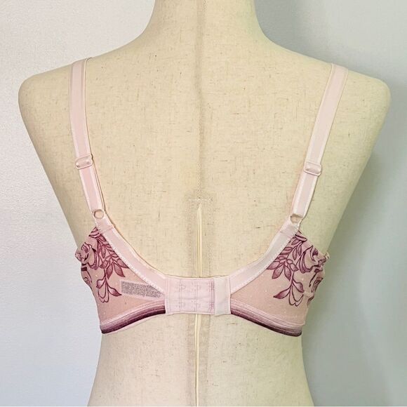 Wacoal Net Effect Underwire Bra 851340 Ballerina Pink 34DD Like New - Picture 5 of 6